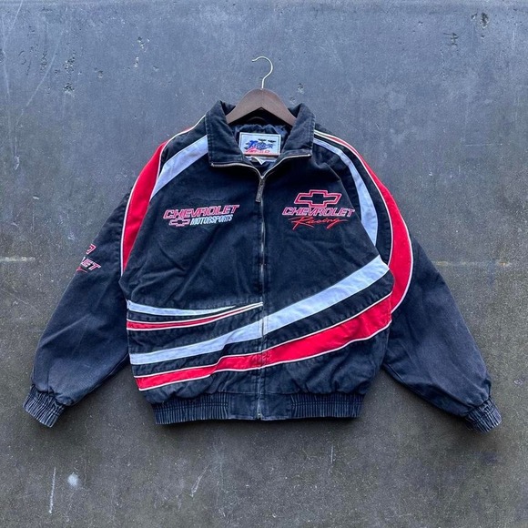 Nascar Other - Vintage 90s Chevy Racing NASCAR Jacket Size Large